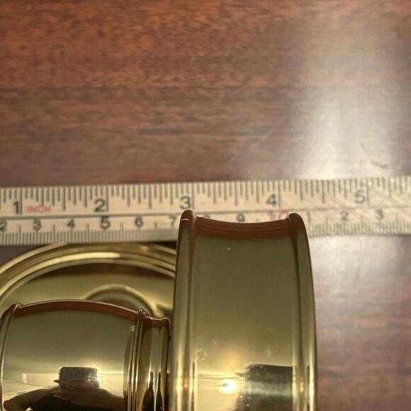 Ralph Lauren Home Brass Wall Mounted Cup Holders Engraved RALPH LAUREN - Picture 7 of 15